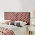 thumbnail image 3 of Modway Alyson Angular Channel Tufted Performance Velvet King / California King Headboard in Dusty Rose, 3 of 12