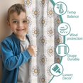 thumbnail image 3 of Blackout Kids Curtains,Lightpink Daisy Flower Linear Pattern Childrens Insulated Curtains Set Of 2,Bedroom Essentials,Toddler Room Decor 42"x54", 3 of 5