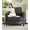 Grey, variant on Welzona 33" Teddy Fabric Accent Chair, Comfy Reading Armchair for Living Room & Bedroom, Tool-Free Assembly, Off White