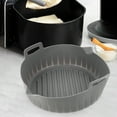 thumbnail image 5 of Round Silicone Pot for Air Fryer Non Stick with Handles 1 Set Compatible Liner, 5 of 5