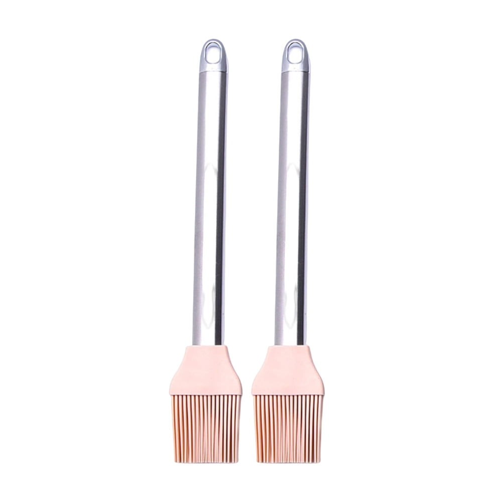 2-Piece Silicone Pastry Brush Set - 6.5' (Small) & 8.1' (Medium) - Ideal  for Applying Oil, Butter, Marinades, Basting & Grilling- Crafted with