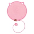 thumbnail image 2 of Cat Scratcher Mat,Natural Cotton Rope Cat Scratch Pad,Round Horizontal Floor Cat Scratching Pads for Indoor Cats,Cat Furniture Protector for Wall,Couch,Carpets,Sofas(16.5Inch,Pink), 2 of 3