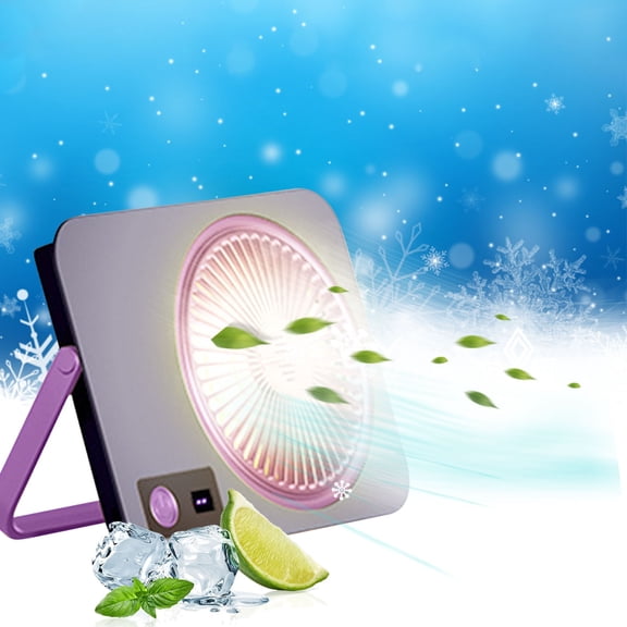 Portable Fans Under $50, Hwkond 2025 Digital Desktop Small Fan Can Be Hung With Multifunctional Charging Plug In Student Office Fan