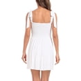 thumbnail image 6 of HDE Women's Summer Mini Romper Dress with Built in Shorts White S, 6 of 6