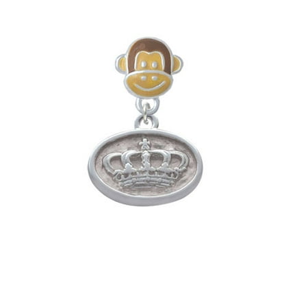 Crown - Oval Seal - Monkey Face Charm Bead