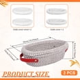thumbnail image 5 of Cotton Rope Proofing Basket for Bread Baking Oval And Round Banneton Bread Basket with Liner And Cover for Homemade Sourdough Baking, 5 of 11