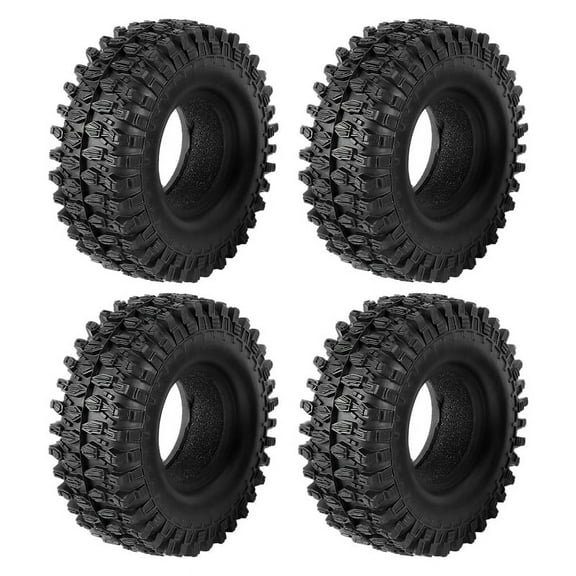 4PCS 1.9 inch Rubber Tyre 1.9 Wheel Tires 108X40MM for 1/10 RC Crawler TRX4 Axial SCX10 90046 AXI03007
