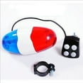 6 LED 4 Sounds Horn Ring Car Light Trumpet For Bike Rear Bike Light