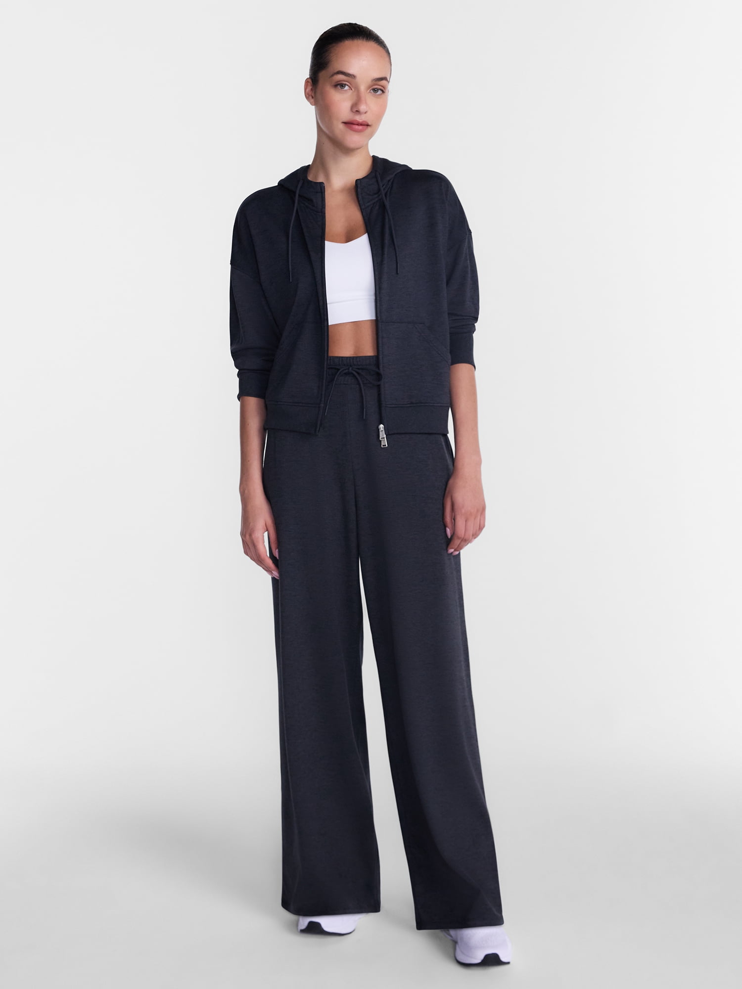 Athletic Works Women’s and Women’s Plus ButterCore Wide Leg Pants, 30” Inseam, Sizes XS-4X
