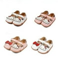 thumbnail image 2 of Hello Kitty, nuevos productos de primavera y otoño, zapatos individuales de Velcro para niñas, zapatos de bebé con estampado de dibujos animados de fondo suave antideslizantes para niños, 2 of 5