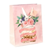 Gartner Studios Floral Bouquet and Mason Jar Mother's Day Medium Gift Bag, 1 Count