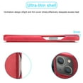 thumbnail image 4 of SaniMore for iPhone 14 6.1" Case [RFID Blocking], Camera Protection Card Slot Ultra-Thin PU Leather Magnetic Wallet Cover with Practical Bracket Shockproof Protective Shell, Red, 4 of 7