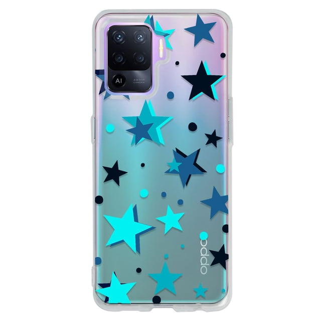 Funda para Oppo Reno 5 Lite InstaCase Antigolpes Estrellas Azules