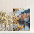 thumbnail image 2 of European Town River Landscape Canvas Print/Wall Art， Perfect for Living Room， Bedroom， Office， Dining Room， and Kitchen Decoration., 2 of 8