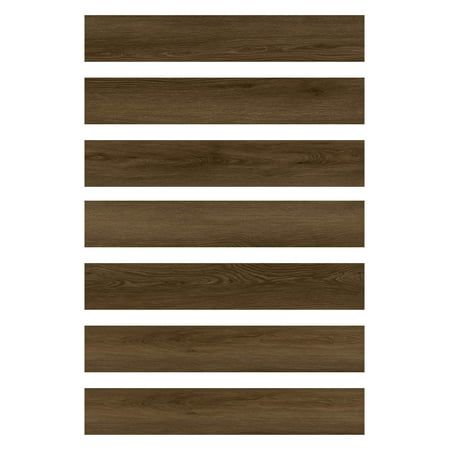 FloorPops Dark Oak Peel and Stick Wood Floor Planks