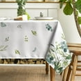 thumbnail image 4 of Spring Summer Tablecloth 60x84 Inch Rectangular, Eucalyptus Floral Table Cover for Party Picnic Dinner Decor, 4 of 6