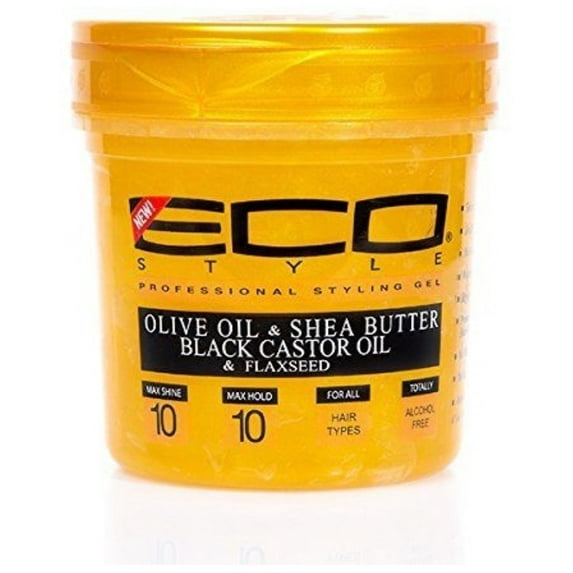 ECO Styler Gold Olive Oil, Shea Butter, Black Castor Oil & Flaxseed, 32 oz - (Pack of 6)
