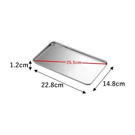 Rectangle Steamed Sausage Noodles Storage Trays Stainless Steel Fruit Dish Restaurant Hotel Kitchen Pastry Food Baking Plates