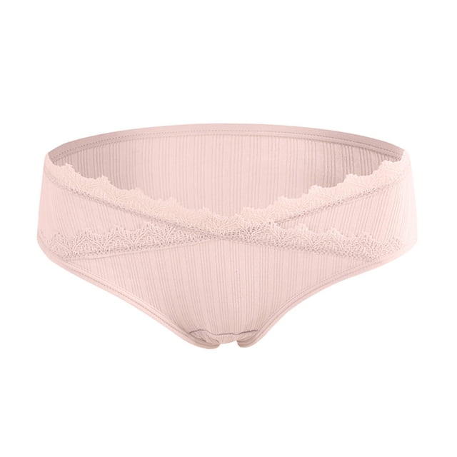 Birdeem Ladies Comfortable Prenatal Solid Color Large Size Abdominal Maternity Panties Low Waiste Underpants