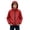 Red, variant on Spazoro Boys Hooded Jacket with Multi-Pockets, Windproof Solid Color Lightweight Zip-up Outdoor Windbreaker Coat Green Size 8-9
