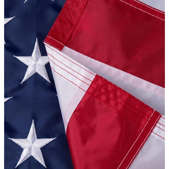 TG4THT-American Flag 5x8 FT,Heavy Duty 420D Nylon Outdoor UV Fade Resistant USA Flag,Sewn Stripes Embroidered Stars and Tough Brass Grommets (5 by 8 Foot)