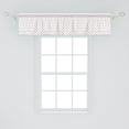 thumbnail image 2 of Ambesonne Casino Window Valance, Gambling Club Minimalist, 42" x 12", Red Ruby Maroon, 2 of 3