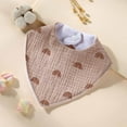 thumbnail image 4 of Gpaecead Muslin Baby Bibs for Unisex Boys Girls Soft Cotton Baby Drool Bibs Drooling and Teething Bibs for Infant Newborn Brown 14, 4 of 4