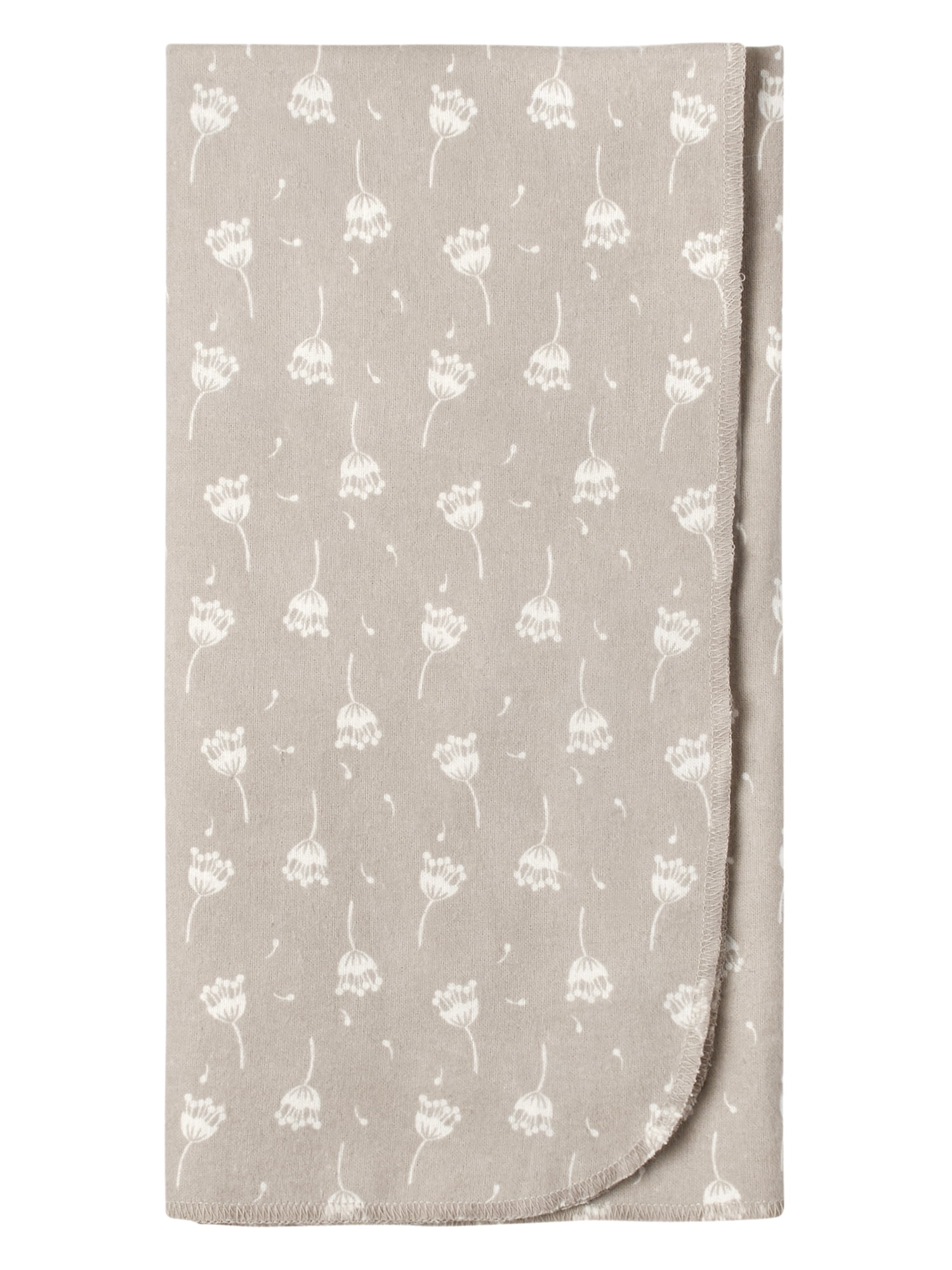 Modern Moments by Gerber Baby & Toddler Girl Flannel Blankets, 5-Pack, Ivory Floral