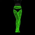 thumbnail image 2 of LNZGNM Women Fishnet Tights, Fishnet Glowing Neon Green Black Soft Breathable Comfortable Stretchy Cozy Lightweight for Everyday Wear,E(One Size), 2 of 4
