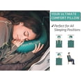 thumbnail image 4 of Almohada inflable compacta ultraligera para acampar, almohada de aire portátil de viaje suave y comprimible para campamento al aire libre, deportes, senderismo, mochilero y sueño n, 4 of 5