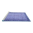 thumbnail image 2 of Ahgly Company Machine Washable Indoor Square Persian Blue Traditional Area Rugs, 7' Square, 2 of 4