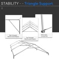 thumbnail image 4 of PEAKTOP OUTDOOR 12 x 20ft Upgraded Heavy Duty Carport,Portable Car Canopy,Garage Tent,Boat Shelter with Reinforced Triangular Beams and 4 Weight Bags,with Ground BarPeaktop Outdoor, 4 of 6