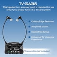 thumbnail image 2 of TV · EARS Auriculares inalámbricos adicionales compatibles con todos los sistemas de auriculares Ears de TV analógica y digital 5.0, ideales para personas mayores y con dificultades auditivas, 2 of 5