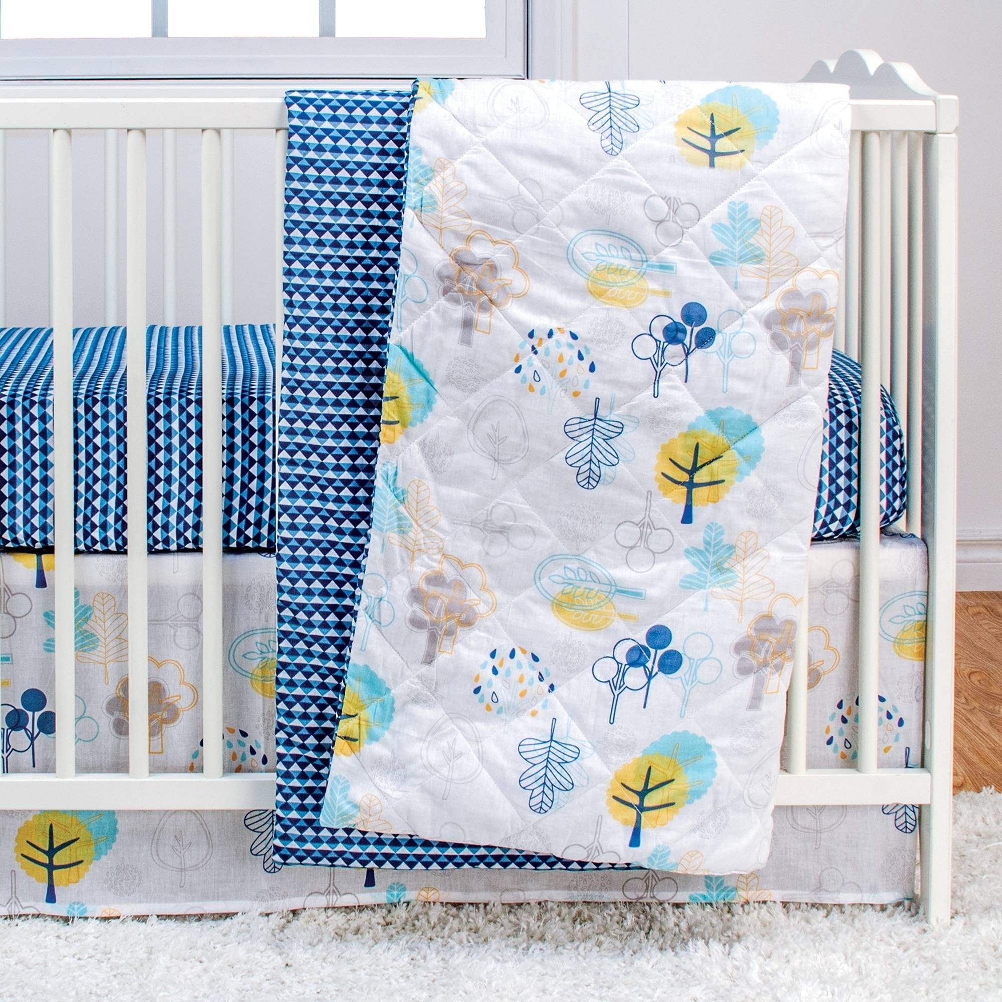 Poppi Living Timberland 3 Piece Premium Cotton Crib Bedding Set Poppi Living Timberland 3 Piece Premium Cotton Crib Bedding Set