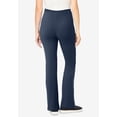 thumbnail image 2 of Woman Within Plus Size Stretch-Cotton Knit Pull-On Bootcut Pocket Leggings, 2 of 6
