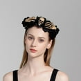 thumbnail image 6 of Yokua Skull Headband Halloween Tiaras Crowns Mary Halo Crown Headband For Girls, 6 of 18