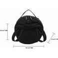 thumbnail image 7 of JennyShop  Crossbody Shoulder Bag, Unique Fashion Commuting Canvas Round Bag - Handheld Women Bag, 7 of 7