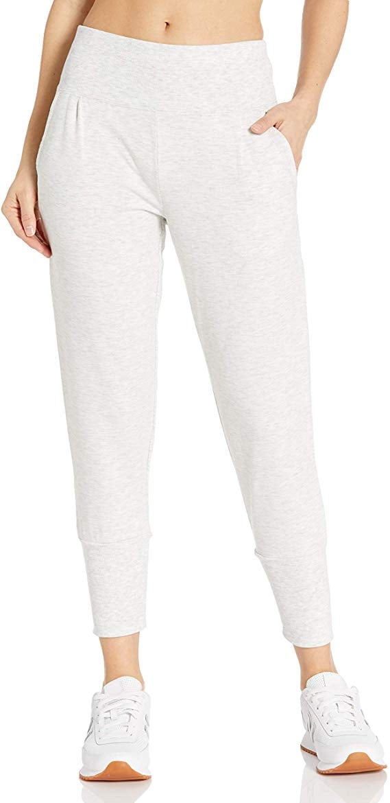 Danskin Women's Slim Tapered Jogger, Oatmeal Heather, Small at   Women's Clothing store