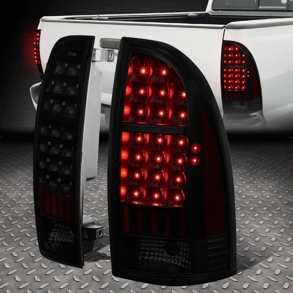 Nuvision Full LED Tail Light Brake Parking Lamps for 05-15 Toyota Tacoma, Tinted Housing