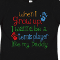thumbnail image 4 of Inktastic Tennis Player like Daddy Boys or Girls Toddler T-Shirt, 4 of 5