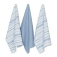 thumbnail image 1 of Design Imports DII Lave-Pierres à Rayures Urbaines Bleues (Lot de 3), 1 of 4
