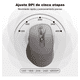 thumbnail image 5 of Ratón Inalámbrico Recargable Bluetooth Silencioso De 2.4g Gris, 5 of 5