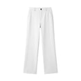 thumbnail image 2 of Boys School Uniform Straight Dress Pants Stretch Slim Classroom White Uniform Pants for Boys Boys Back to School Clothes Boy Pants Size 7-8 Years, 2 of 8