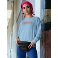 thumbnail image 2 of Hippie Cool Design  Sweatshirt Women -Image by Shutterstock, Female Small, 2 of 4