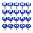 thumbnail image 1 of 20uds Coche Motocicleta Azul M6 Guardabarro Parachoque Arandela Tornillo Sujetador, 1 of 1