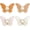 4 pairs, variant on Detachable Butterfly Clips, Butterfly Waist Cinching Button for Clothes, Reusable Pant Clips ,No-Sew Instant Waistband Buckle for Loose Jeans for Women Pants Skirts