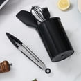 thumbnail image 3 of ReaNea Silicone Kitchen Utensils Set 38 Pieces and Utensil Holder (Black), 3 of 9