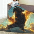 thumbnail image 6 of Vsdgher Golden Cloud Winged Dog Ultra-Soft Micro flannel Blanket Throw Blankets for Couch Sofa, Bed (4 sizes)-60"x50", 6 of 7
