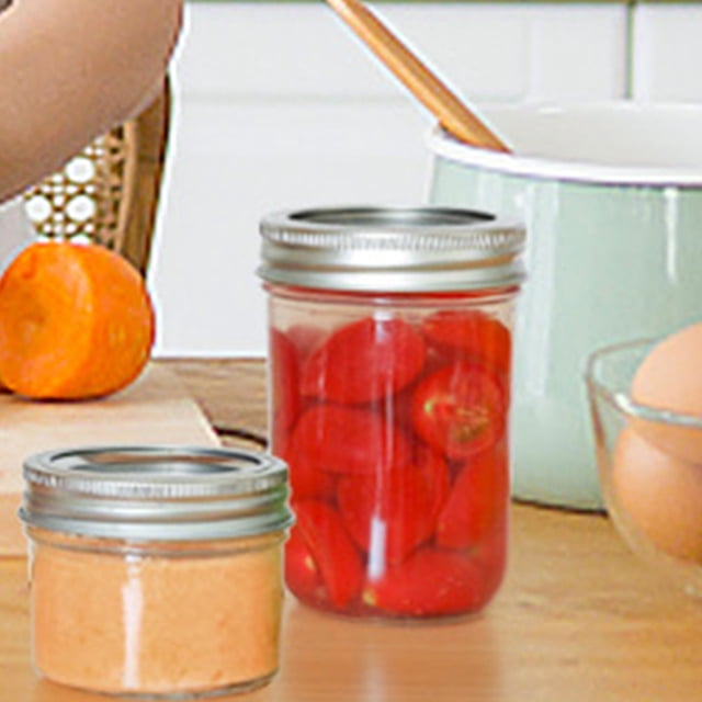 TEHAUX 8pcs Small Jar With Lid Canning Jars For Restaurants And Cafes