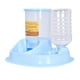 thumbnail image 2 of Comedero automático de agua y comida para mascotas, cuenco de plástico para comida de perros, dispensador de agua y bebedero. Azul, 2 of 8